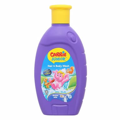 Sữa tắm & gội 2in1 cho bé Carrie Junior tinh chất sữa 280g (từ 2 tuổi) làm sạch dịu nhẹ