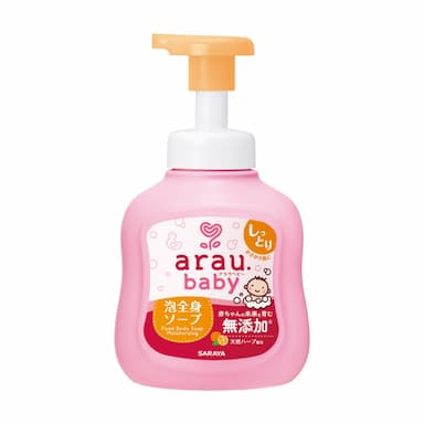 Bọt tắm gội thảo mộc Arau Baby bổ sung thành phần dưỡng ẩm chai 450ml