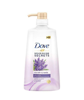 Dầu Gội Dove Vào Nếp Tự Nhiên 640g (Mới) Nourishing Secrets - Hoa oải hương Pháp và hương thảo