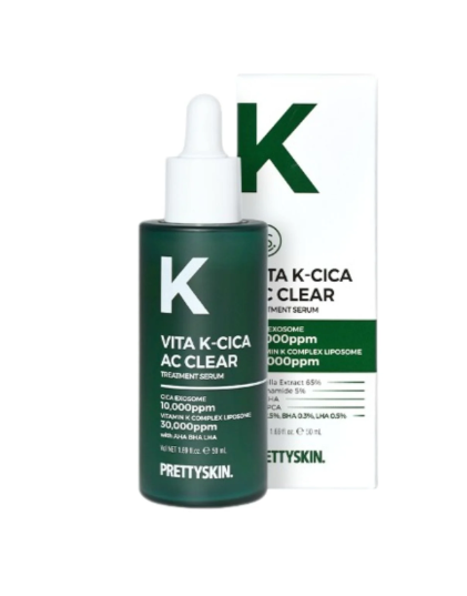 Tinh Chất Phục Hồi Tái Tạo Da, Hỗ Trợ Ngừa Mụn Pretty Skin Vita K-Cica AC Clear Treatment Serum