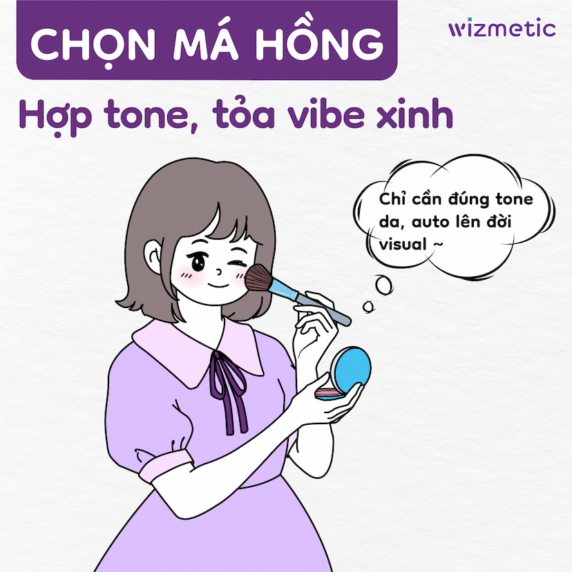 Gợi ý chọn má hồng phù hợp với tone da