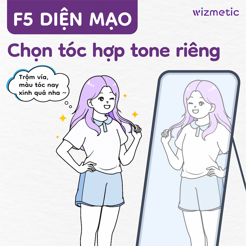 Bảng tham khảo màu tóc theo tone cá nhân