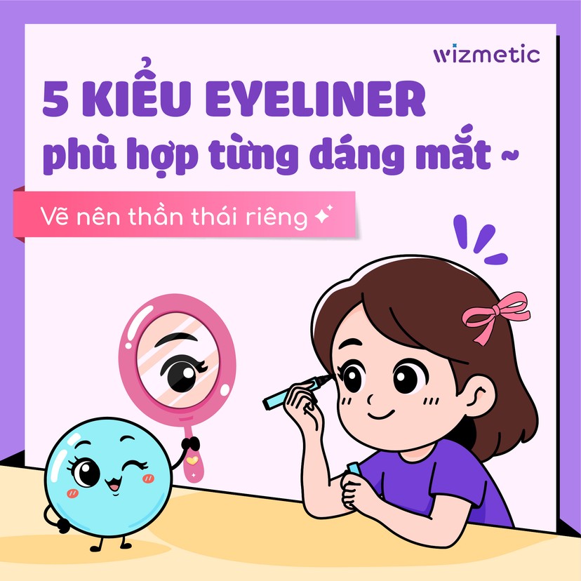 5 kiểu eyeliner phù hợp với từng dáng mắt