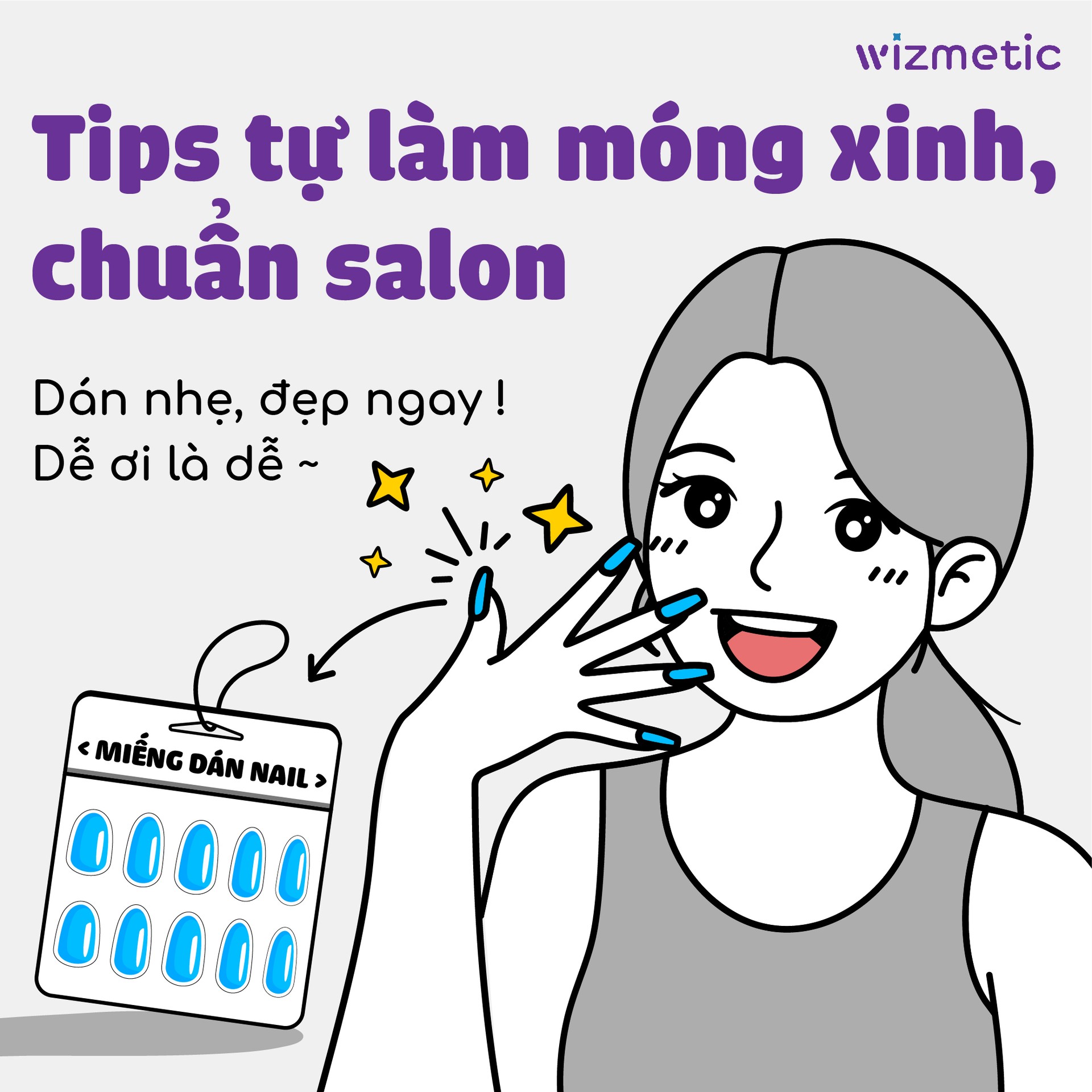 Hướng dẫn dán móng tay và móng chân tại nhà chuẩn salon